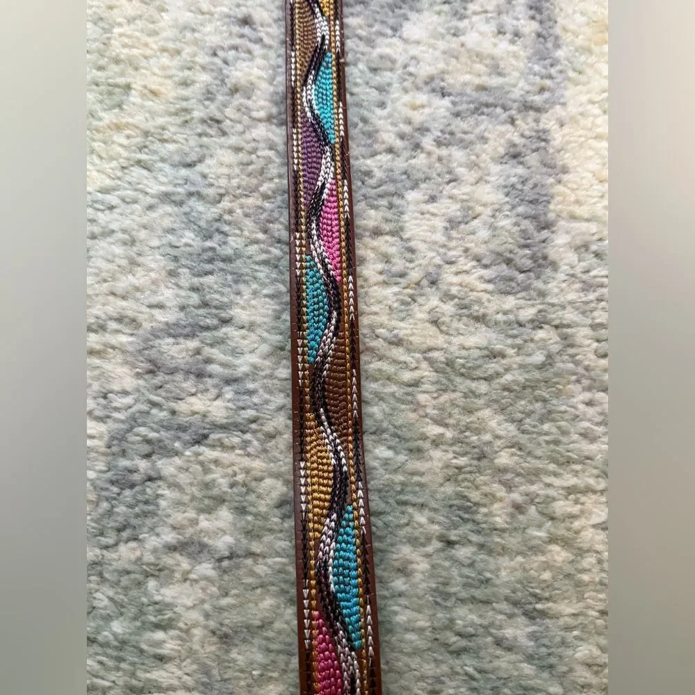 Colorful Geometric Pattern Belt